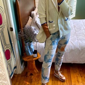 Pilcro by Anthropologie, tie-dye utility pants